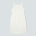 The Seersucker Midi Dress | White