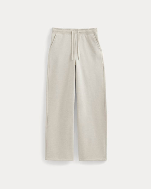 Luxe Fleece Wide-Leg Sweatpant | Heathered Oat