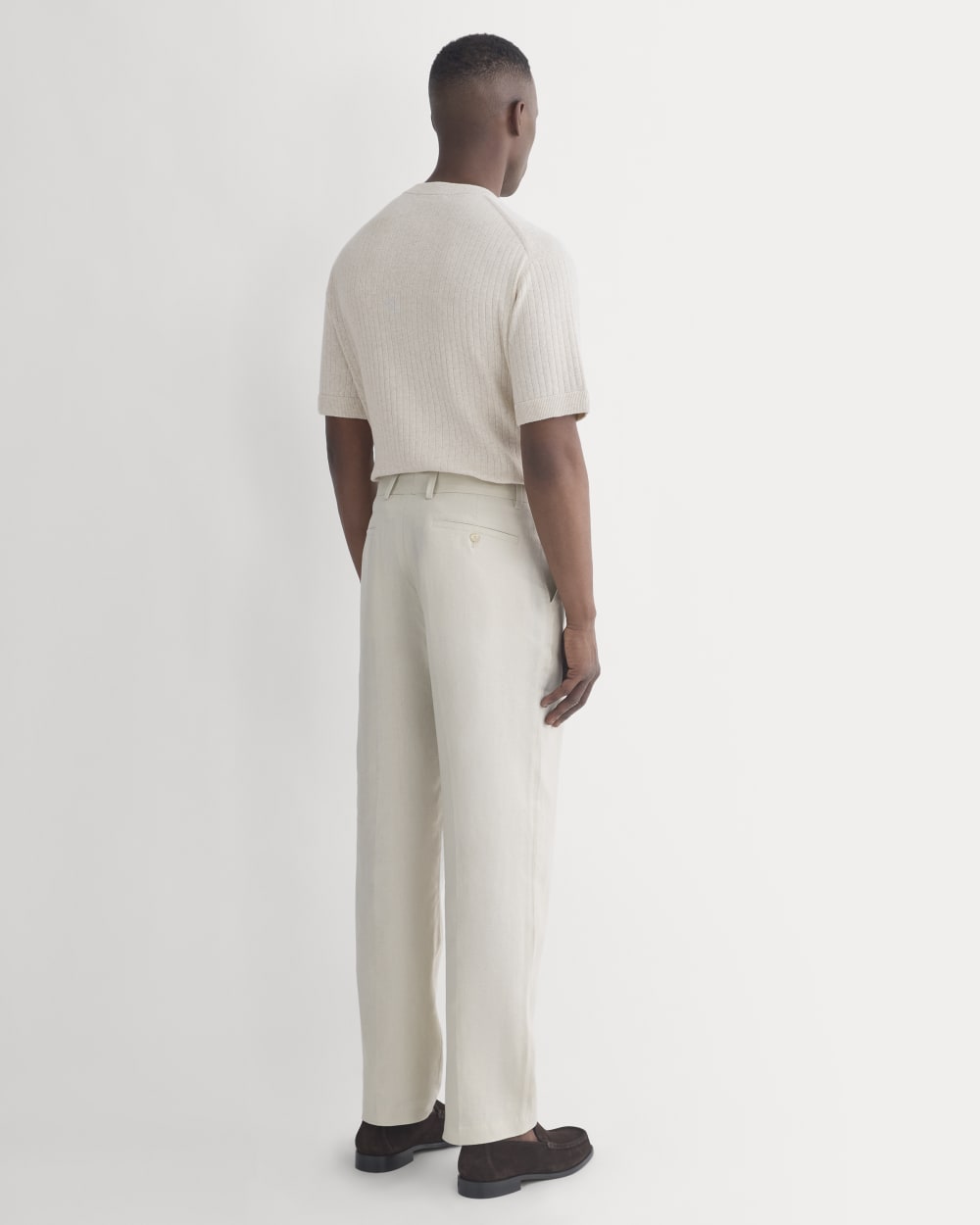 Soyeux Linen Pleated Trouser | Peyote