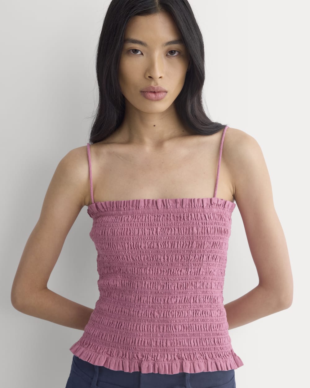 Gauze Smocked Cami | Heather Rose