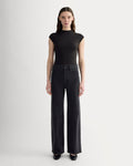 The Form Funnel-Neck Bodysuit | Black