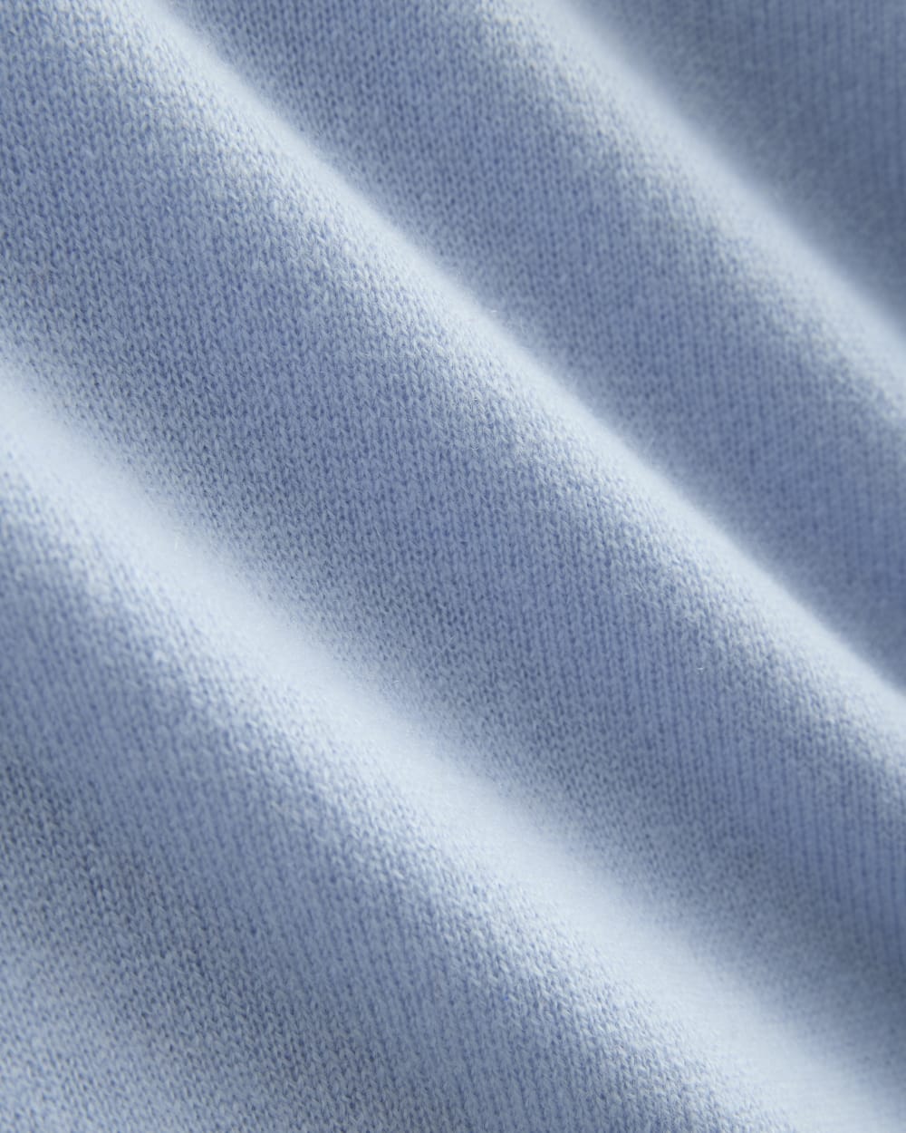 Cashmere Cropped High-V Sweater | Open Air Blue
