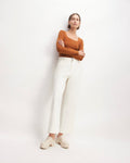 The Long-Sleeve Supima® Square-Neck Bodysuit | Honey | Thong