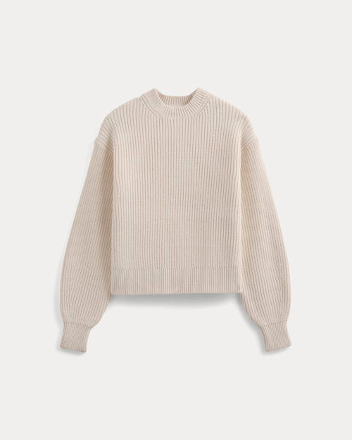 Cropped Ribbed Crew in Everyday Cotton | Canvas