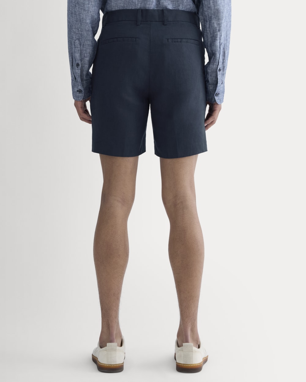 The 7" Linen Trouser Short | Navy