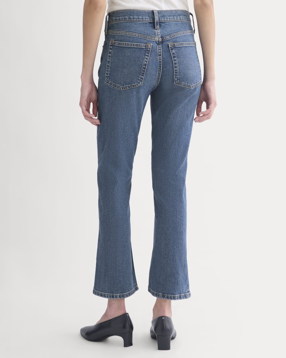High-Rise Kick Flare Jean | Washed Indigo