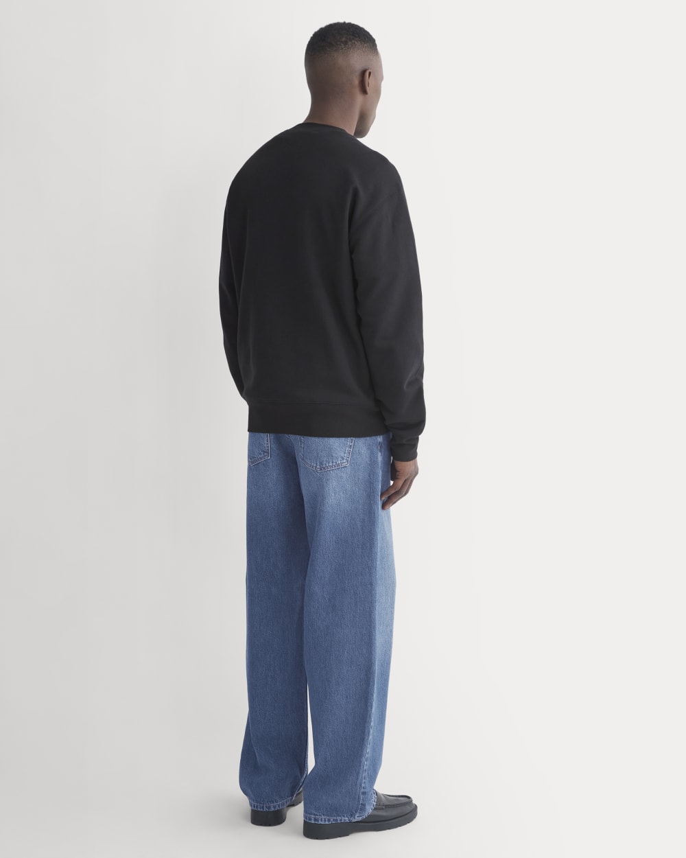 Lightweight Terry Sweatshirt | Black