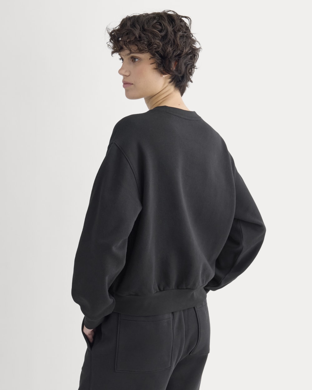 Lightweight Terry Blouson Crew | Black