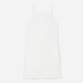 The Linen Apron Dress | White