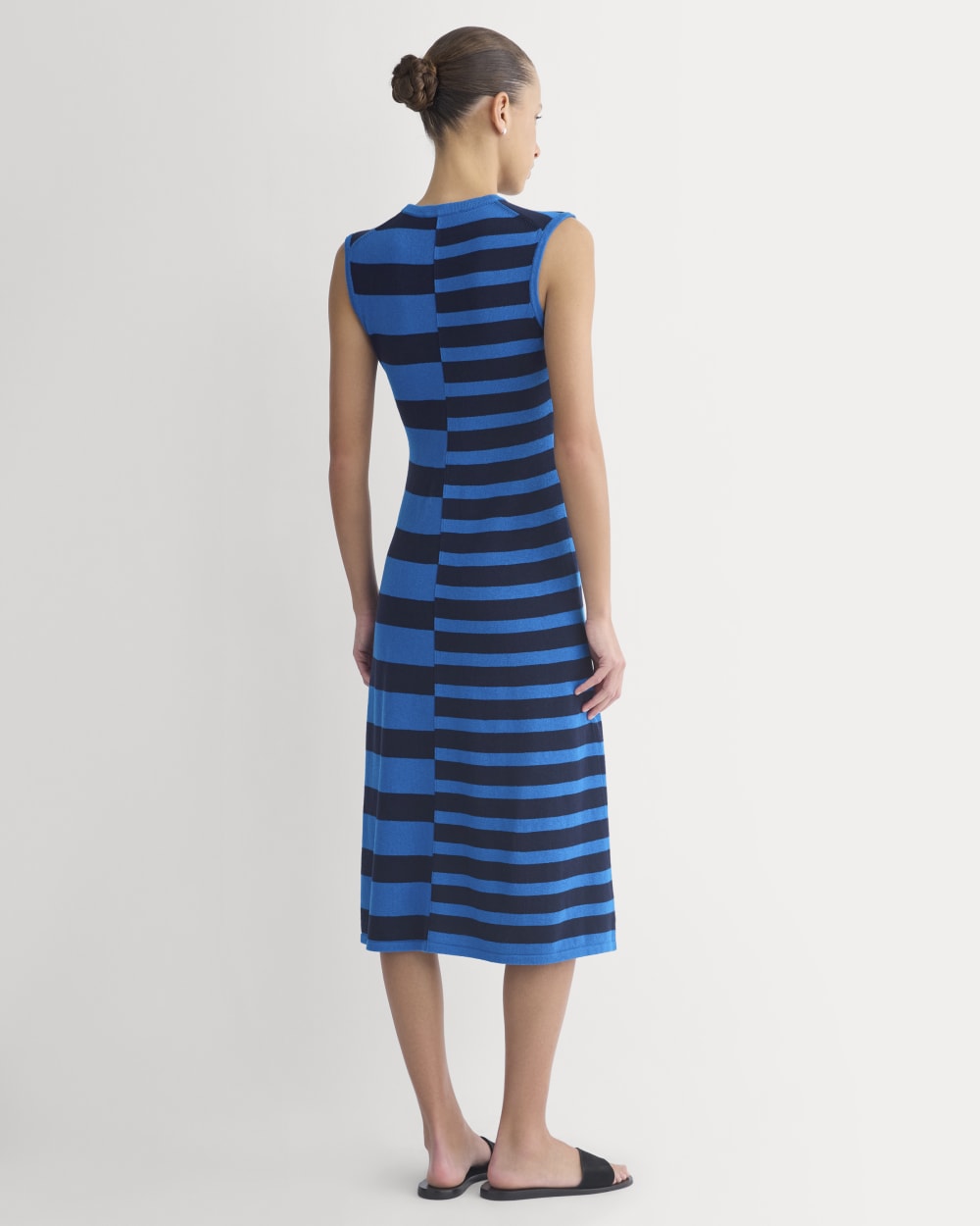Striped Sweater Midi Dress | Imperial Blue/True Navy Duo Stripe