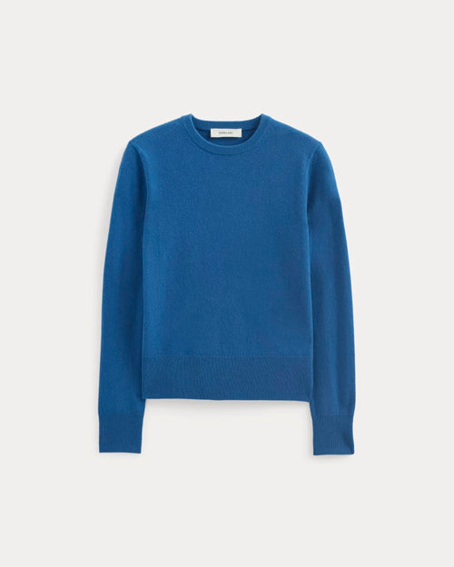 Cashmere Slim Crew Sweater | Classic Blue