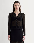 The Lace Knit Cardigan | Black