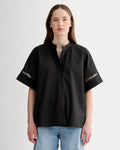 The Lace Trim Popover | Black