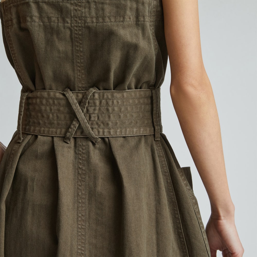 The Organic Cotton Herringbone Dress | Beech