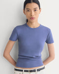 Tissue Short-Sleeve Crew | Blue Dusk