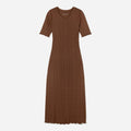 The Open Back Rib Dress | Espresso