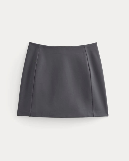 Ponte Mini Skirt | Graphite