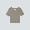 The '90s Rib Tee | Clay