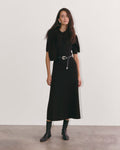 The Ribbed Sweater Dress | Black