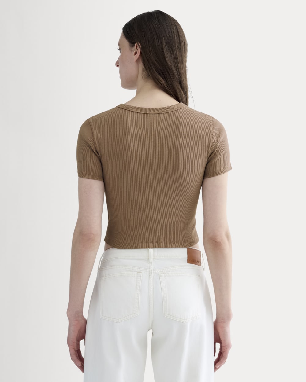 The '90s Rib Tee | Mocha