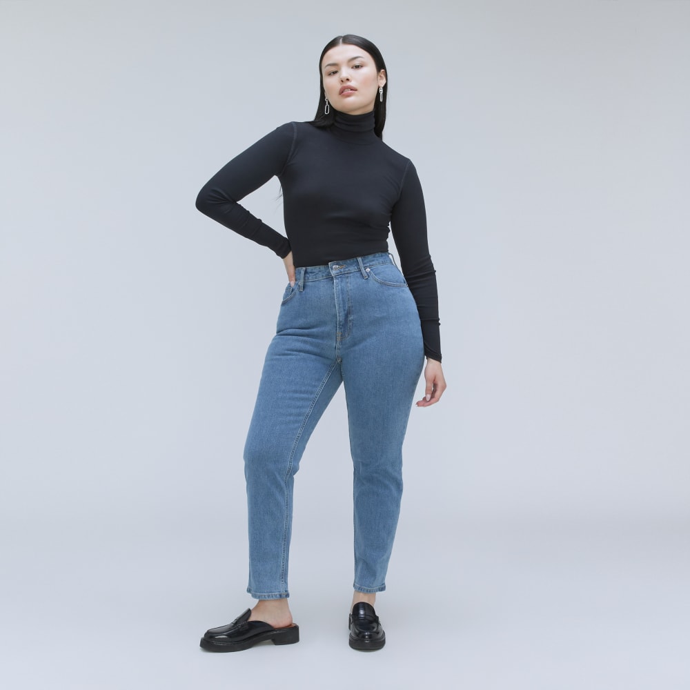 The Cheeky Hourglass Jean | Stone-Washed Sky | 28.5" Inseam