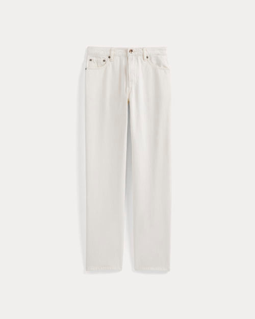 Low-Rise Straight Jean | Ecru