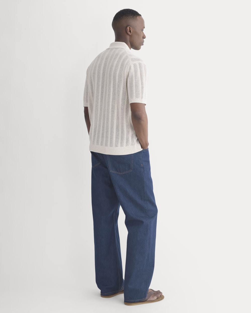 Textured Knit Resort Shirt | Heathered Oat
