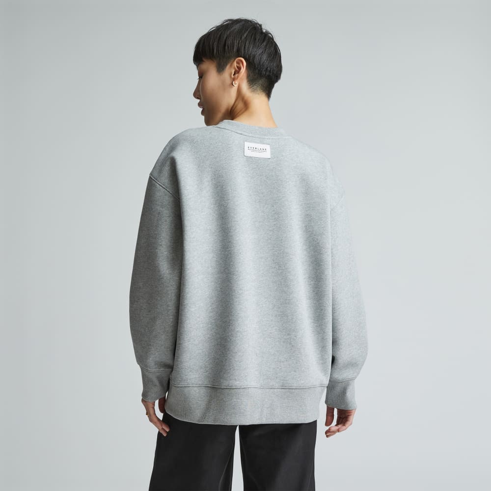 The ReTrack Oversized Crew | Heather Grey