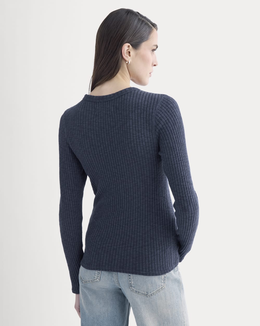 The Cozy Rib Long-Sleeve Tee | Mood Indigo