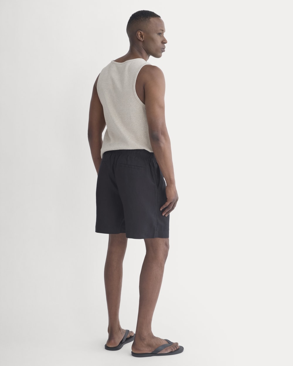 Linen Easy Short | Black