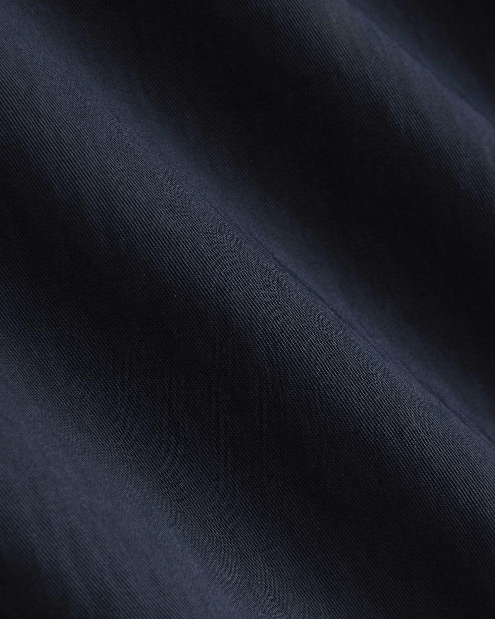 Drapey Twill Trench | Navy