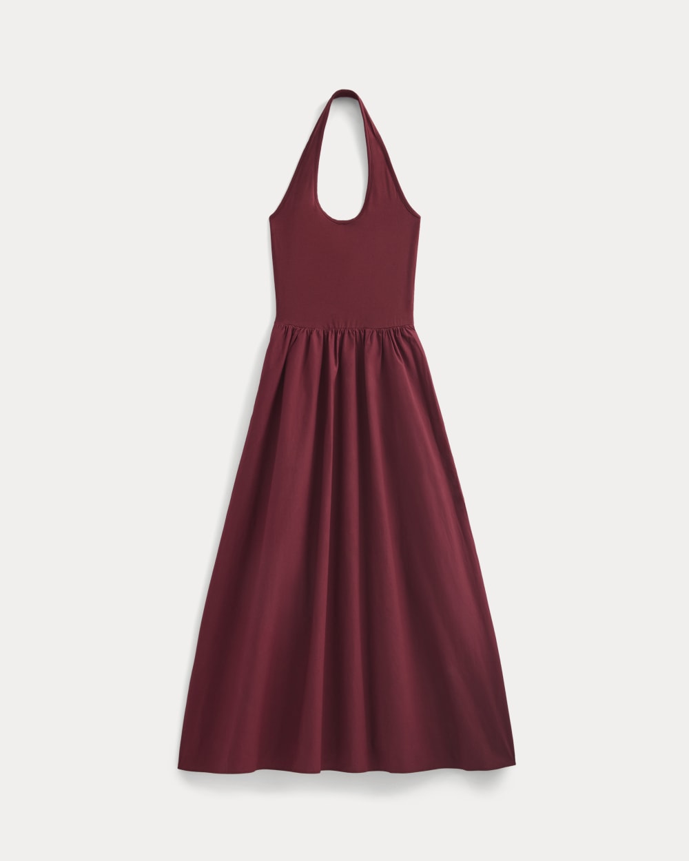 Halter Dress in Ultrasoft Cotton | Pomegranate