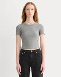 The '90s Rib Tee | Mid Heather Grey