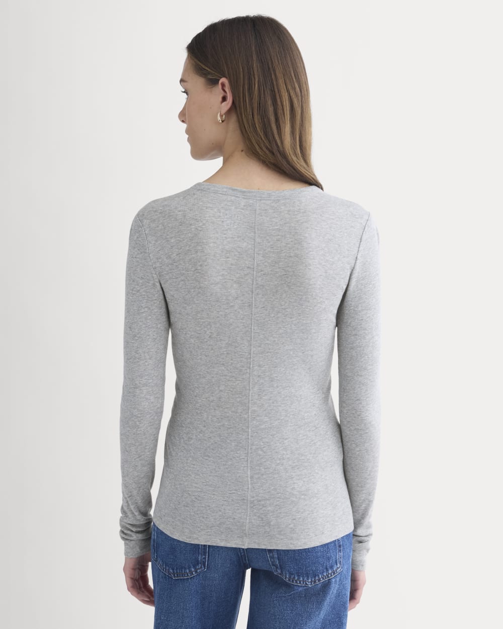 Tissue Long-Sleeve Crew | Heathered Grey