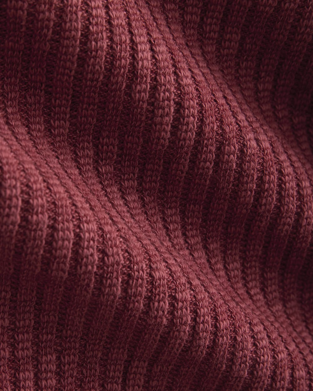 The Cozy Rib Long-Sleeve Tee | Pomegranate