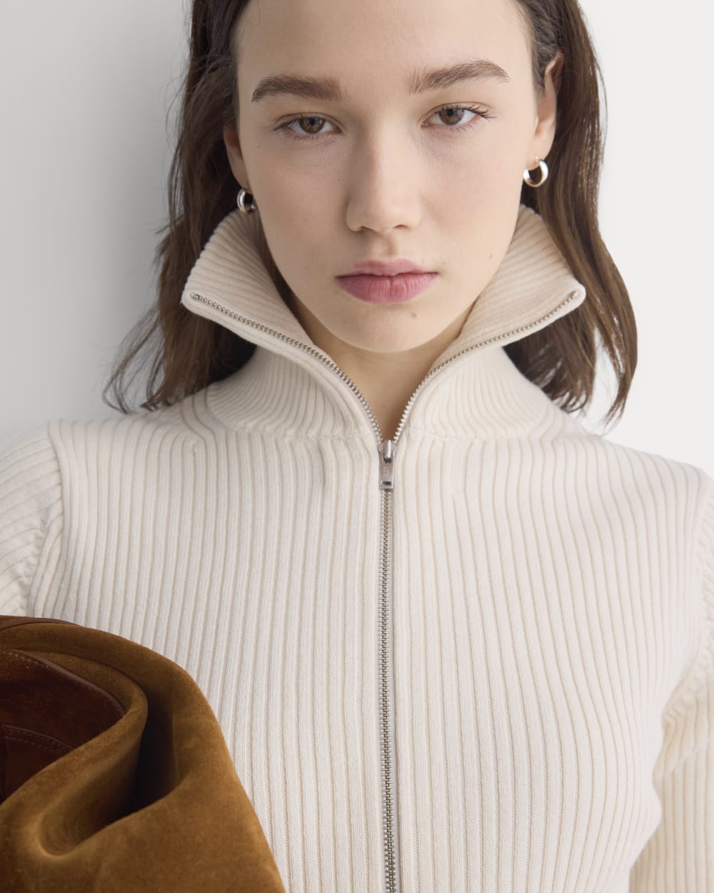 Full-Zip Ribbed Jacket in Everyday Cotton | Canvas