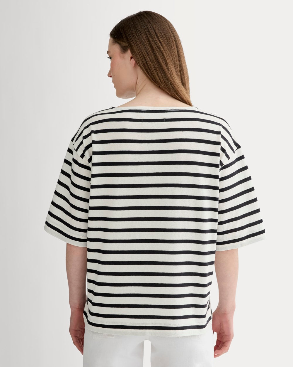 The Mariner Oversized Tee | Bone / Black