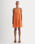 The Gauze Mini Tiered Dress | Soft Orange