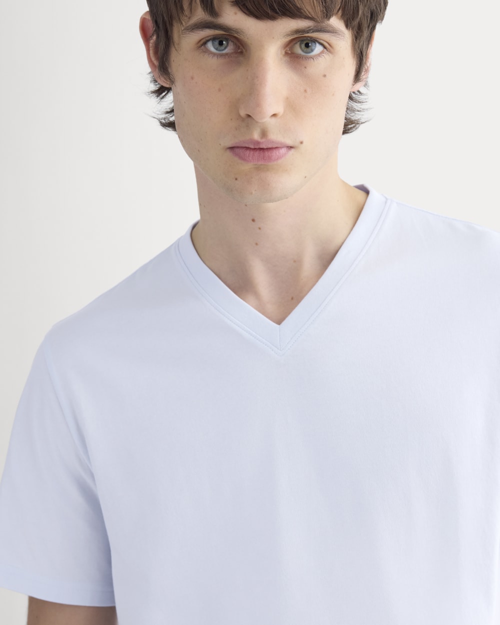 The Essential Organic V-Neck Tee | Skywriting