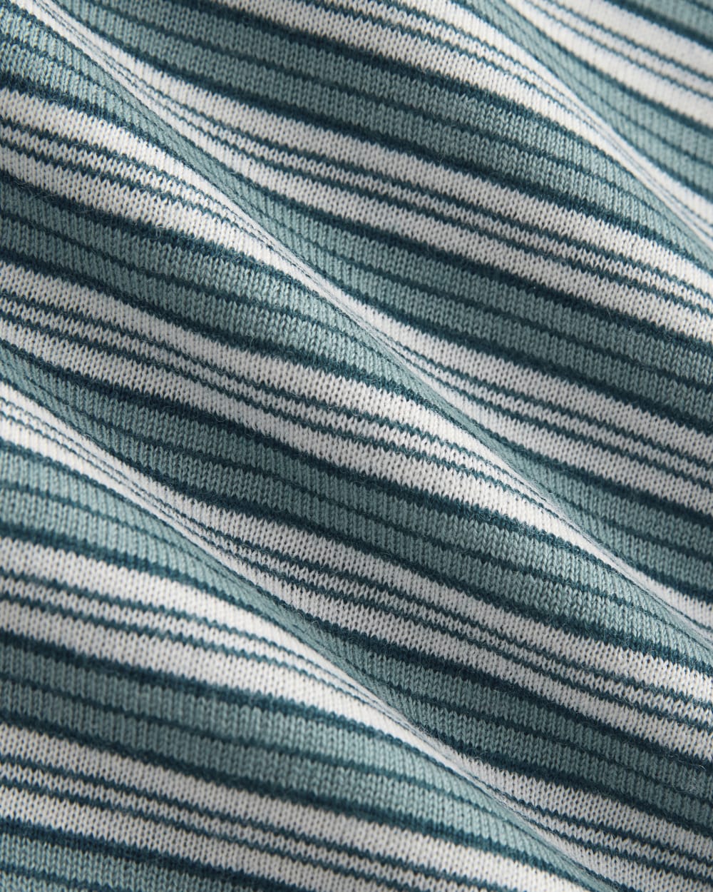 Crew Cardigan in Ultrasoft Merino | Reflecting Pond Multi Stripe