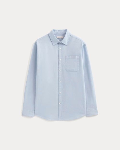 Lightweight Oversized Oxford | Light Blue