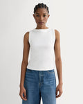 The Selfie Boatneck Tank | White