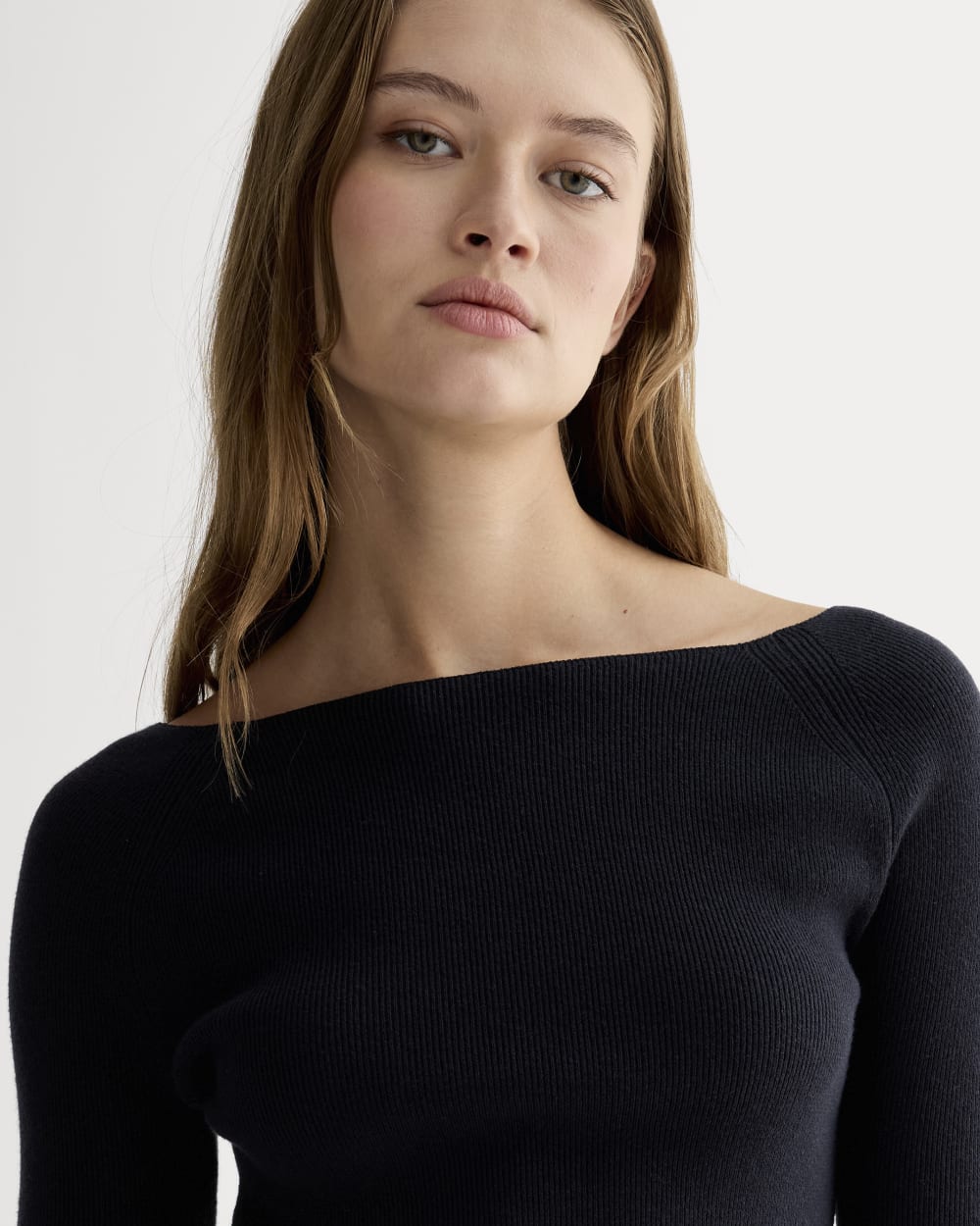 The Knit Boatneck Top | Navy