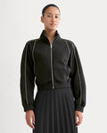 Luxe Fleece Track Jacket | Black