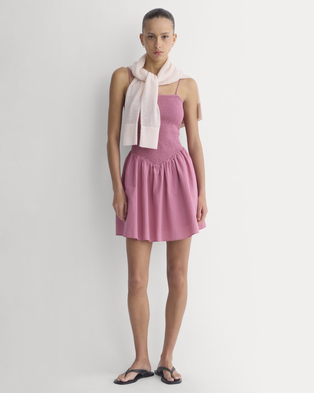 Gauze Smocked Mini Dress | Heather Rose