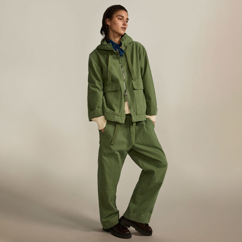 The Canvas Organic Cotton Pull-On Pant | Forest Green