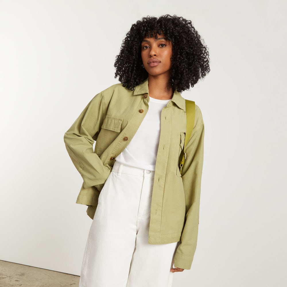The Everyone Spring Shirt Jacket | Sage