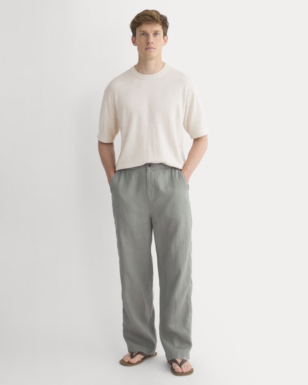 Linen Easy Pant 2.0 | Agave Green