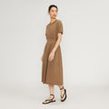 The Organic Cotton Waisted Dress | Toasted Coconut