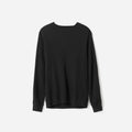 The Waffle Long-Sleeve Crew Tee | Black